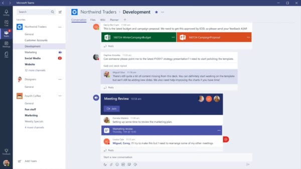 Screenshot of the Microsoft Teams desktop application.