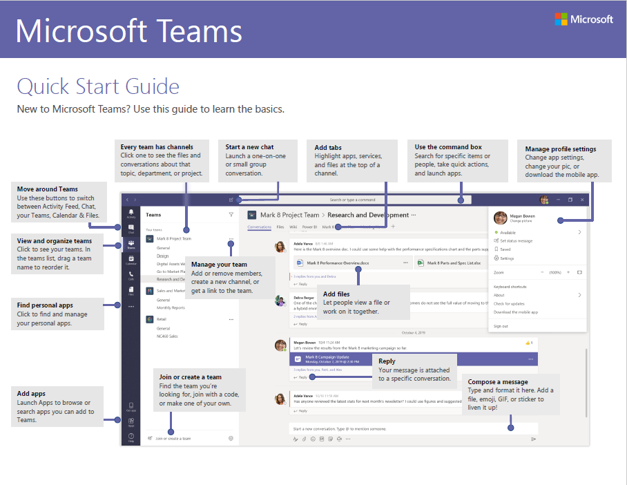 teams quick start guide windows