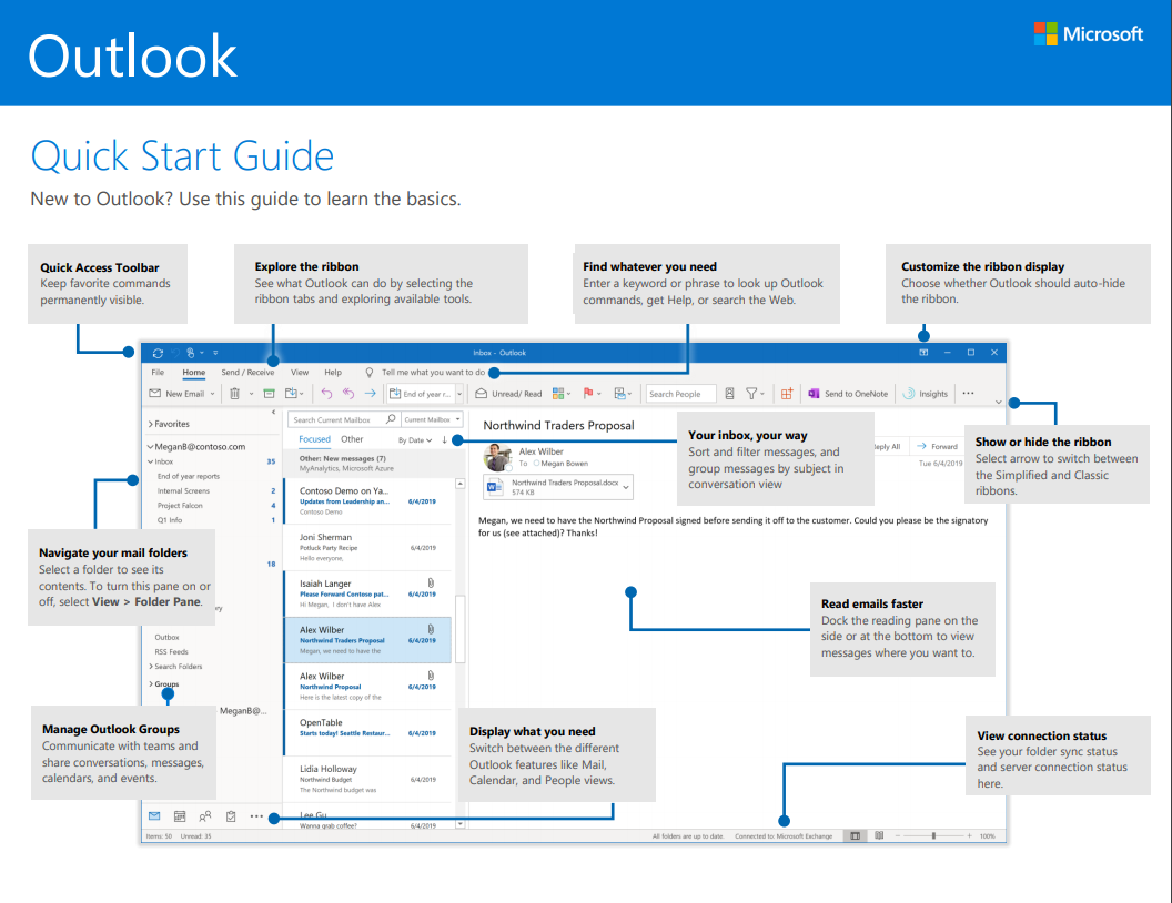 outlook quick start guide windows