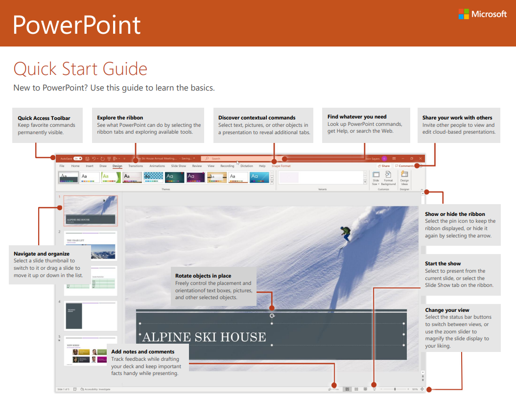 powerpoint quick start guide windows