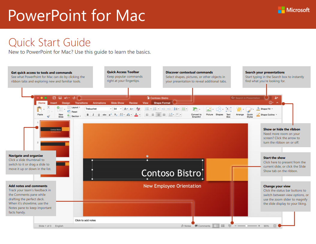 powerpoint quick start guide mac