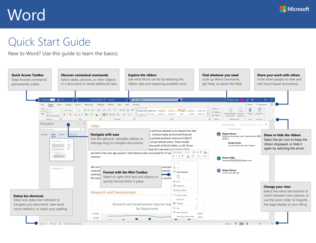 word quick start guide windows