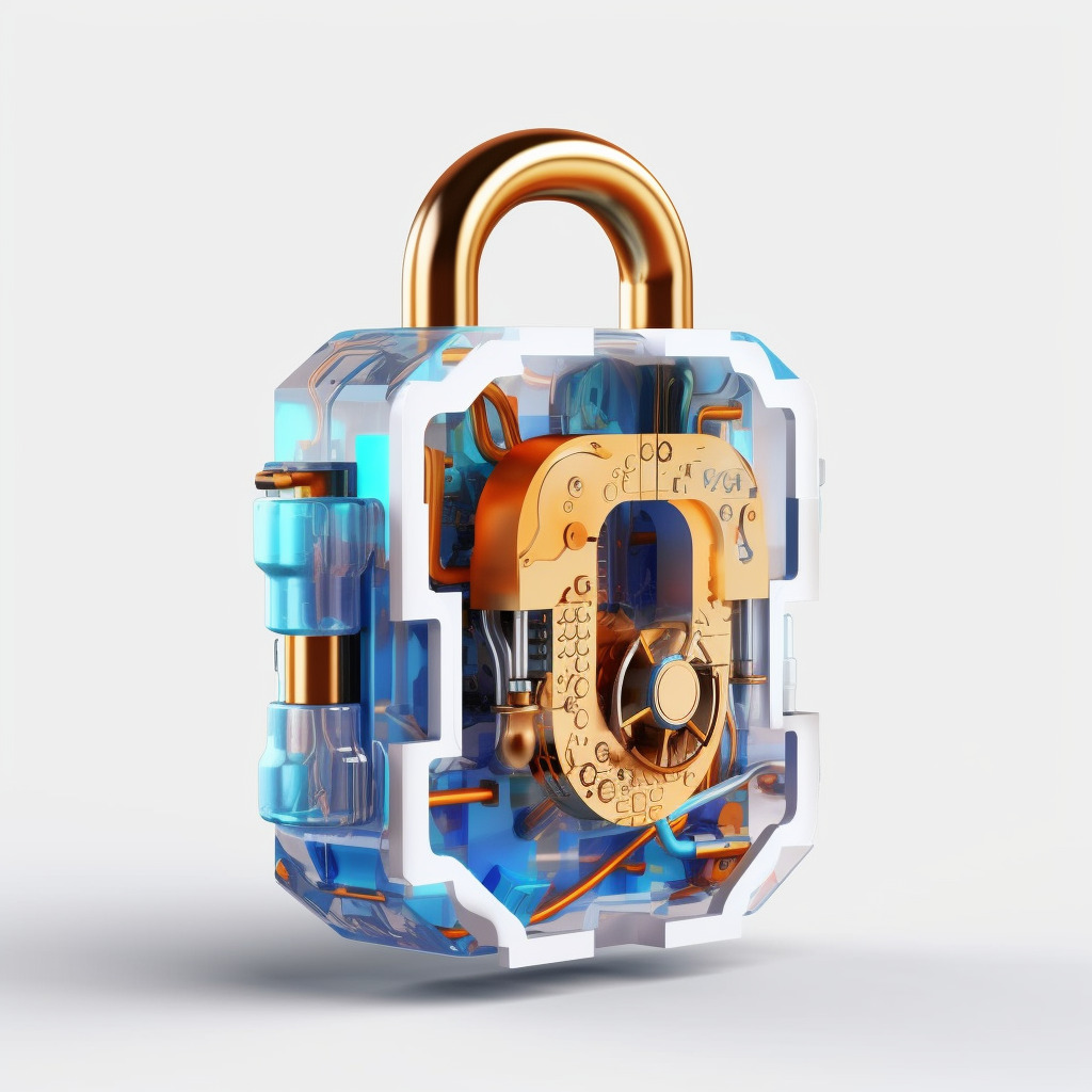 Photorealistic cybersecurity lock