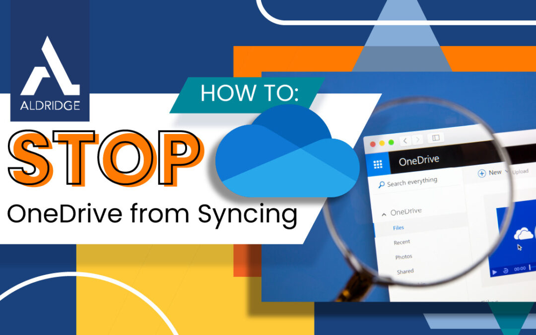 How To Stop OneDrive from Syncing