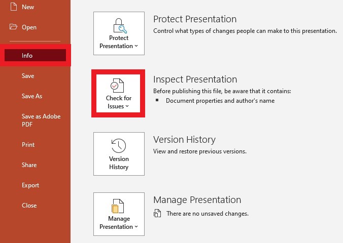 microsoft powerpoint protect presentation