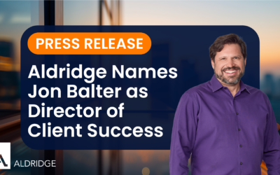 Aldridge Appoints Jon Balter as Director of Client Success to Drive Growth Through Exceptional Service